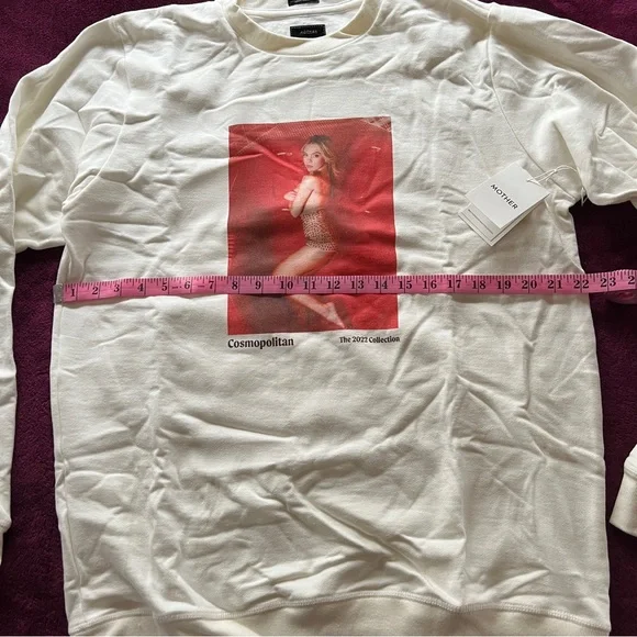 Mother Denim x Cosmopolitan Sydney Sweeney Unisex Sweatshirt Crewneck NWT - Picture 3 of 12